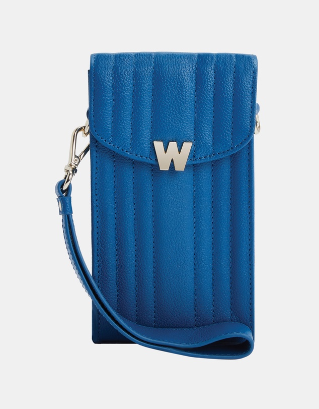 Wolf - Wolf Mimi Phone Case with Wristlet & Lanyard Blue