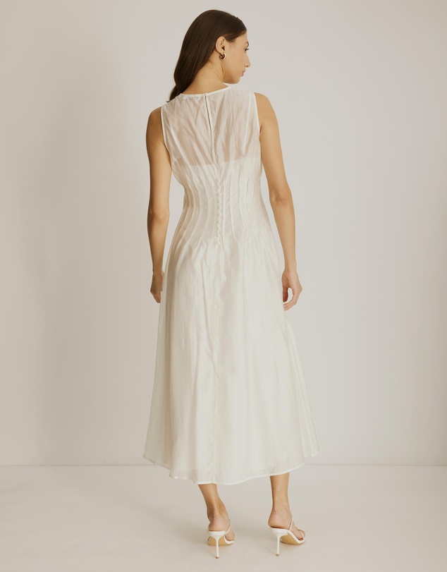 Atmos&Here - Kate Organza Pintuck Maxi Dress