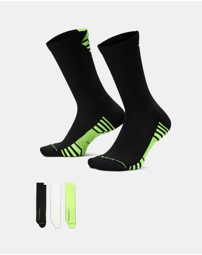 Nike - Nike Everyday Elevated Crew Socks 3-Pack