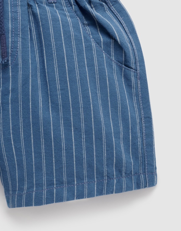 Purebaby - Linen Blend Pull on Shorts-Kids-Babies