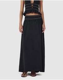 Ownley - Tabby Studed Midi Skirt