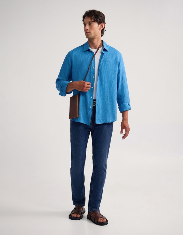 Oxford - Cooper Ls Delave Linen Shirt
