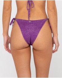 Rusty - Shimmy Side Tie Midi Bikini Bottom