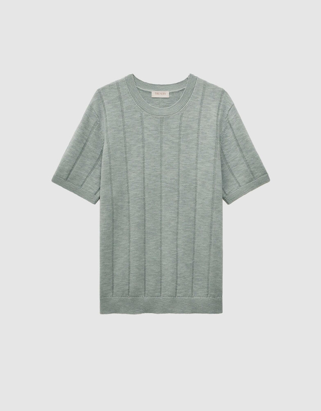 Trenery - Linen Cotton Slub Knit T-shirt