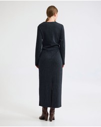 Oxford - Hartley Jacquard Stripe Knit Dress