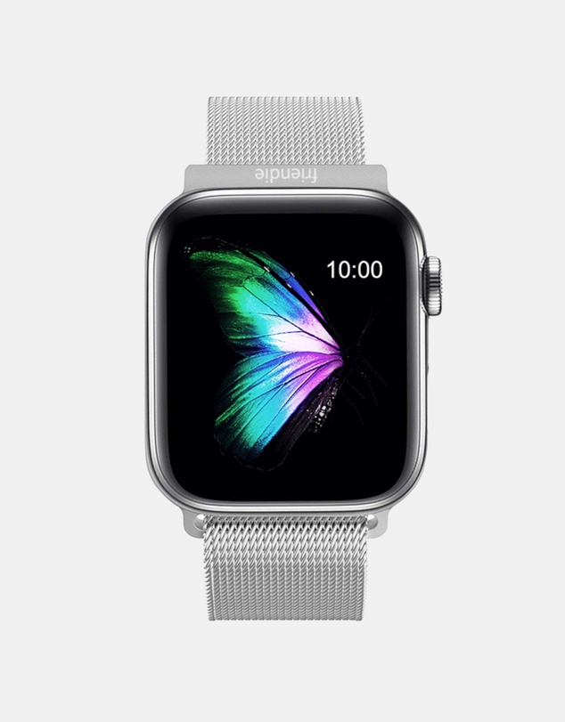 Friendie - Stainless Steel Woven Mesh Loop Band - The Melbourne - Apple Watch Compatible