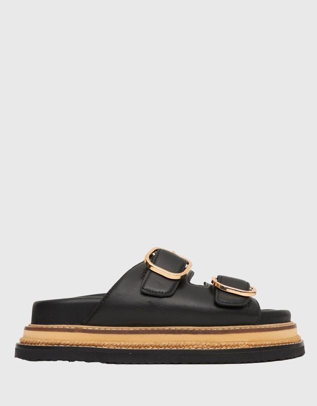 Betts - Harland Leather Flatform Slides