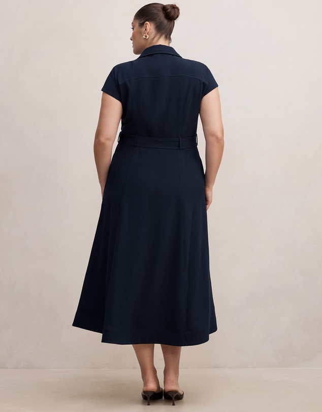 Forever New Curve - Elora Curve Crepe Shirt Dress