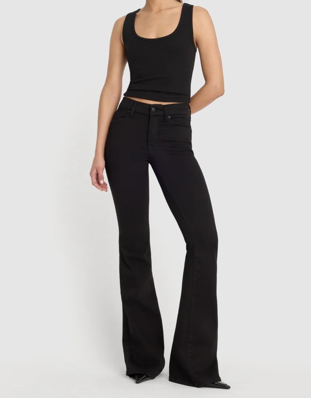 Good American - Never Fades Good Legs Flare Jeans
