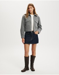 Cotton On - Melton Cropped Jacket