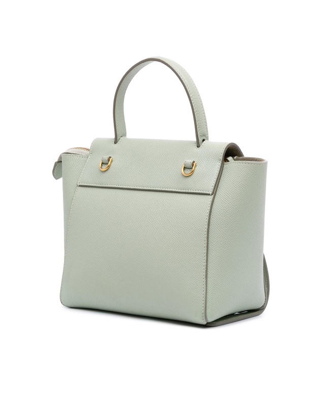 Pre-Loved by Azura Reborn - Pre-Loved celine Refined Grained Leather Handbag with Top Handle and Adjustable Shoulder Strap