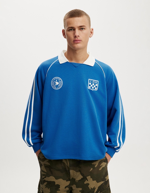 Cotton On - Raglan Polo Fleece