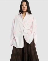 ROTATE - Flower Oversized Shirt