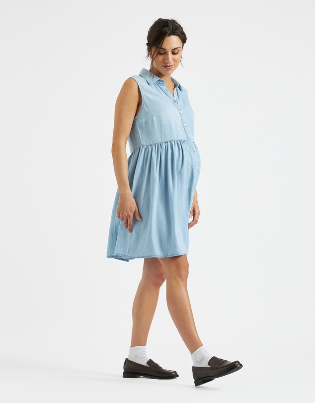 Ripe Maternity - Bec Chambray Dress