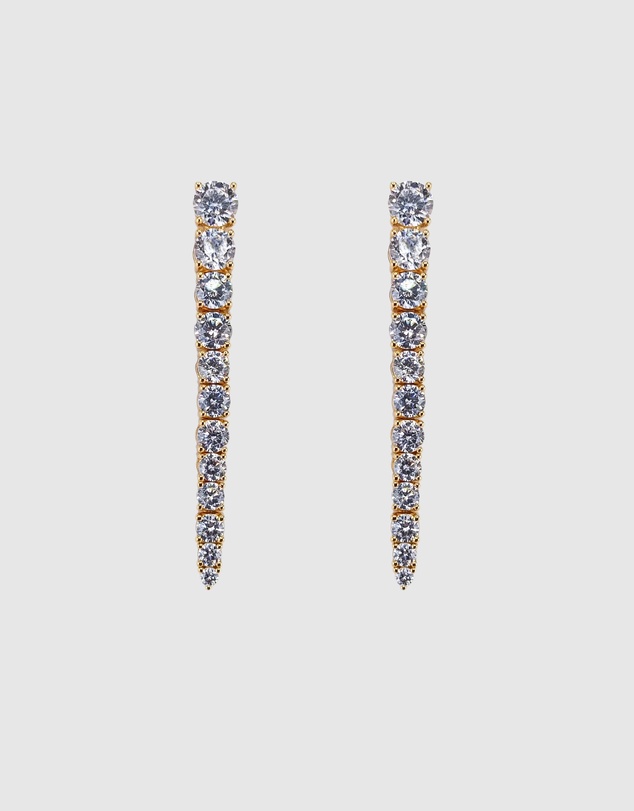 Izoa - Josephine Cubic Zirconia Earrings