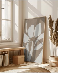 Olive et Oriel - Muted Petals No 3 by Shatha Al Dafai Art Print