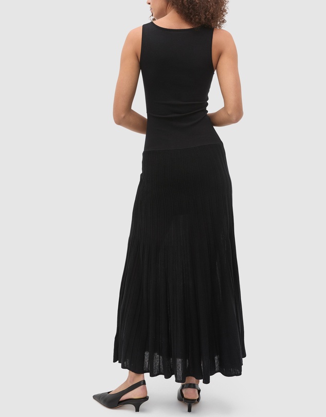 Seed Heritage - Fine Rib Knit Panel Maxi Dress
