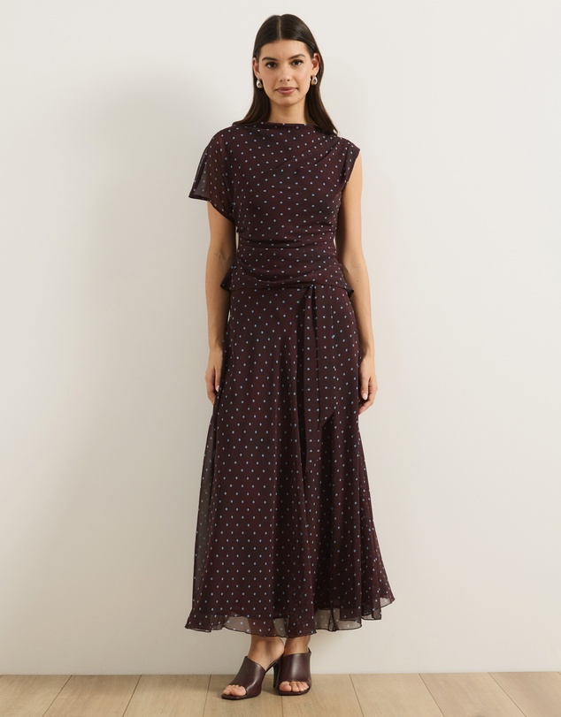 Atmos&Here - Rumi Polka Dot Maxi Skirt