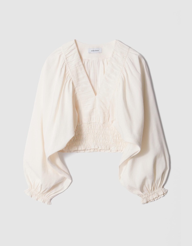 & Other Stories - Smocked Puff-Sleeve Blouse