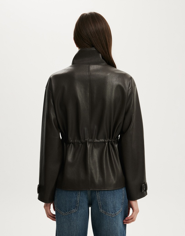 Cotton On - Eli Faux Leather Parka