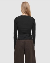 COS - Slim Fit Long Sleeve Top