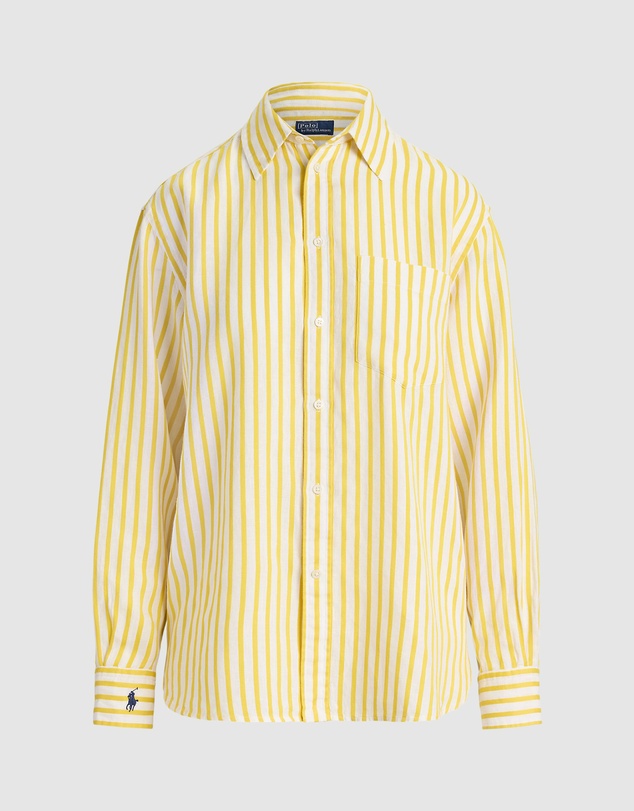 Polo Ralph Lauren - Oversize Fit Striped Linen-Cotton Shirt