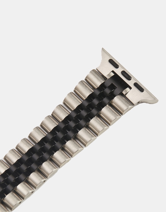 Friendie - Stainless Steel Link Bracelet Band - The Perth - Apple Watch Compatible