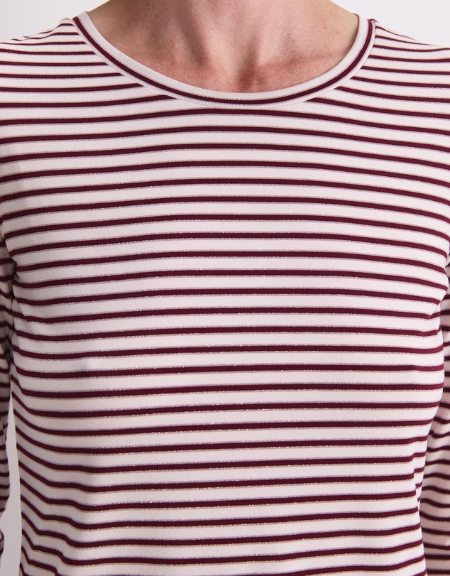 Sportscraft - Stripe Lurex Long Sleeve Magic Tee