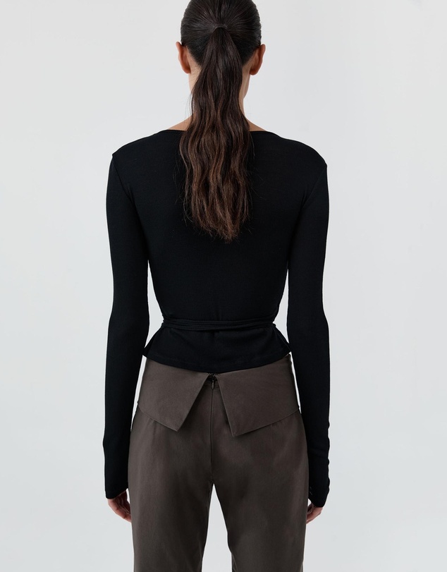St. Agni - Baby Wool Wrap Top