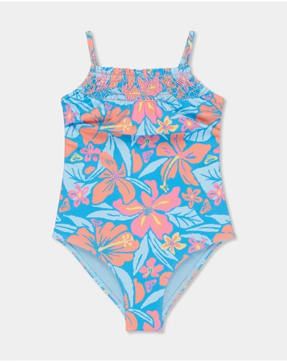 Roxy - Girls 2 to 7 Hibiscus Hugs One Piece Swimsuit