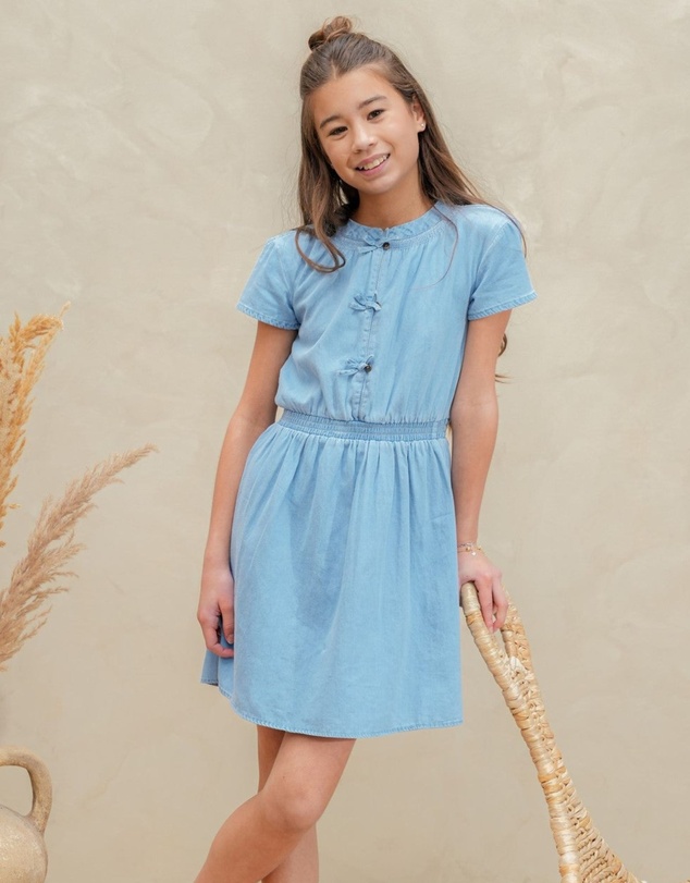 Like FLO - Mel Light Denim Dress - Kids-Teens