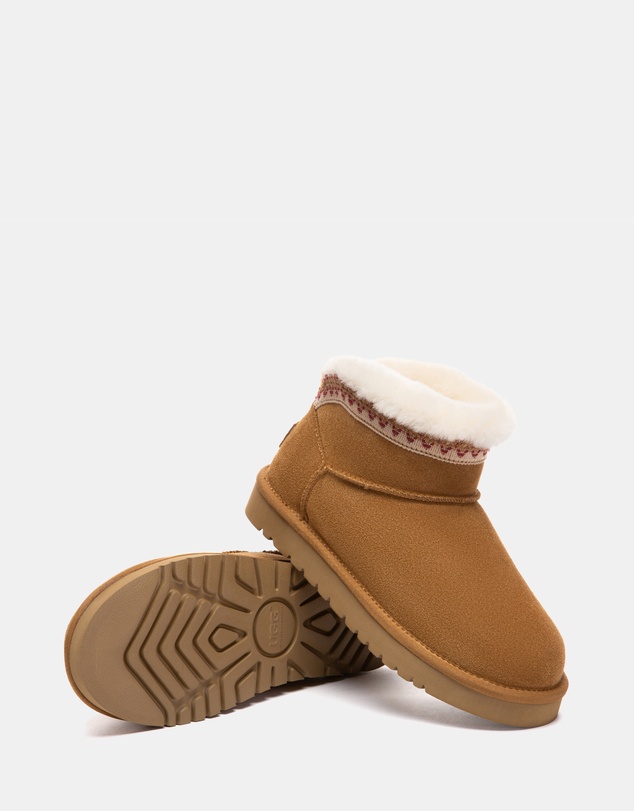 EVERAU - Australian Shepherd Ugg Mini Liora Cow Suede Upper UGG Boots
