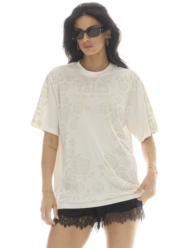 THE TALES - Distorted White Rose Tee