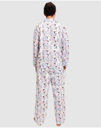 Sant And Abel - Men's Drawbertson Longhorns Long PJ Set
