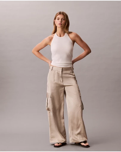 Calvin Klein Jeans - Satin Cargo Pants