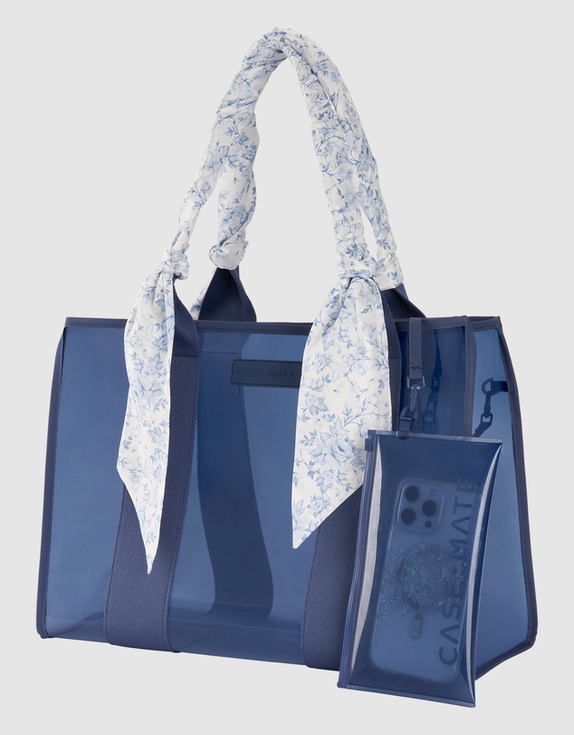 Case-Mate - Case-Mate Something Navy Twilly Scarf Tote w/ Phone Pouch