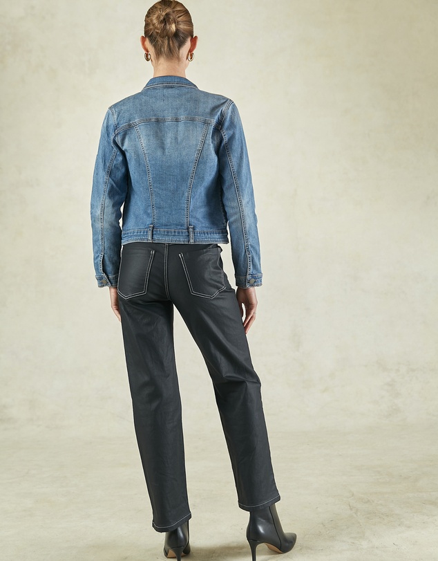 DRICOPER DENIM - Betzy Coated Black High Jeans