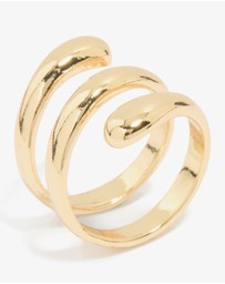 Lovisa - Gold Plated Triple Layer Twist Ring