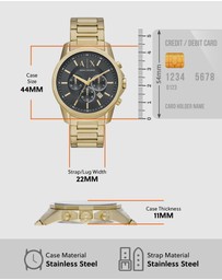 Armani Exchange - Gold-Tone Chronograph Watch