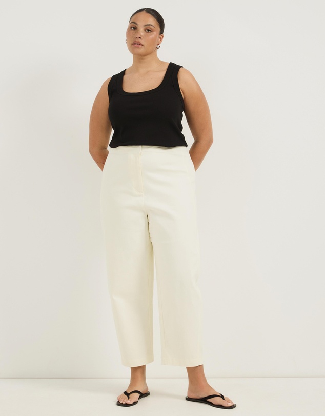 Atmos&Here Curvy - Elena Barrel Leg Pants