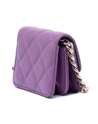 Pre-Loved by Azura Reborn - Pre-Loved CC Quilted Lambskin Coco Card Holder on Chain