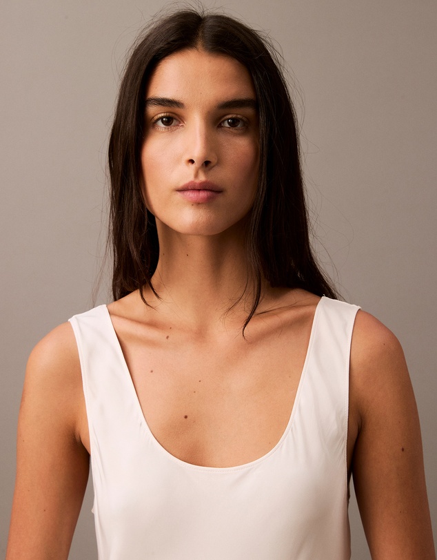 Calvin Klein - Satin Midi Slip Dress