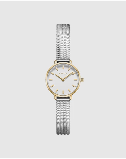 Breda - Beverly Tethered Gold and Stainless Steel Metal Bracelet Watch, 25MM