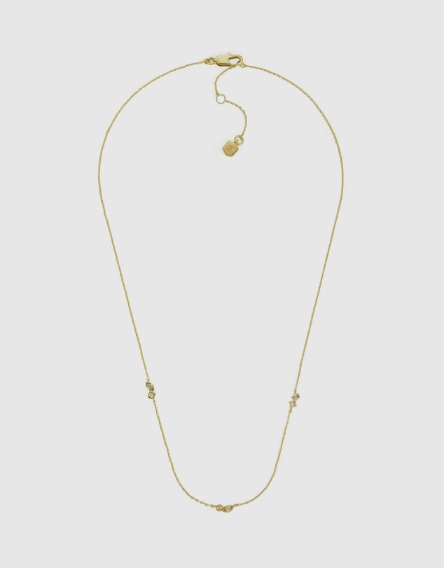 Fossil - Ellis Toi Et Moi Gold-Tone Necklace