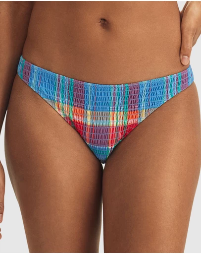 Polo Ralph Lauren - Smocked Madras Devin Hipster Bikini Bottom