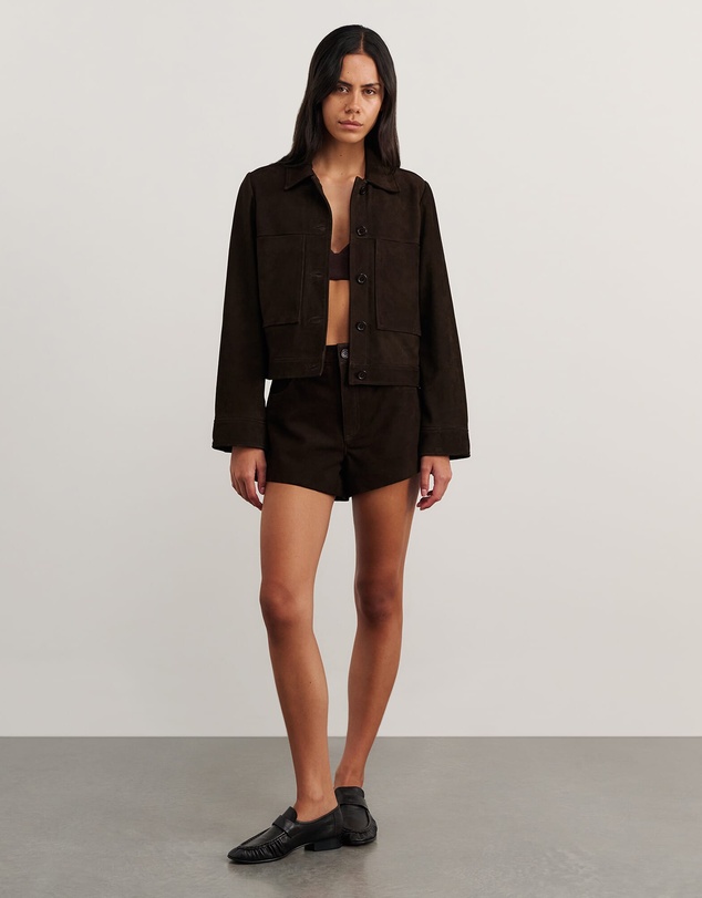 Jag - Ophelia Suede Crop Shacket