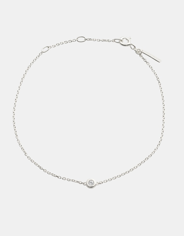 Kirstin Ash - Petite Birthstone Bracelet April White Topaz