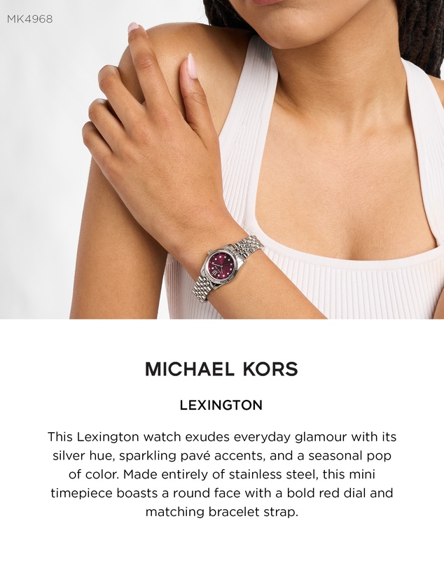 Michael Kors - Lexington Silver Analogue Watch