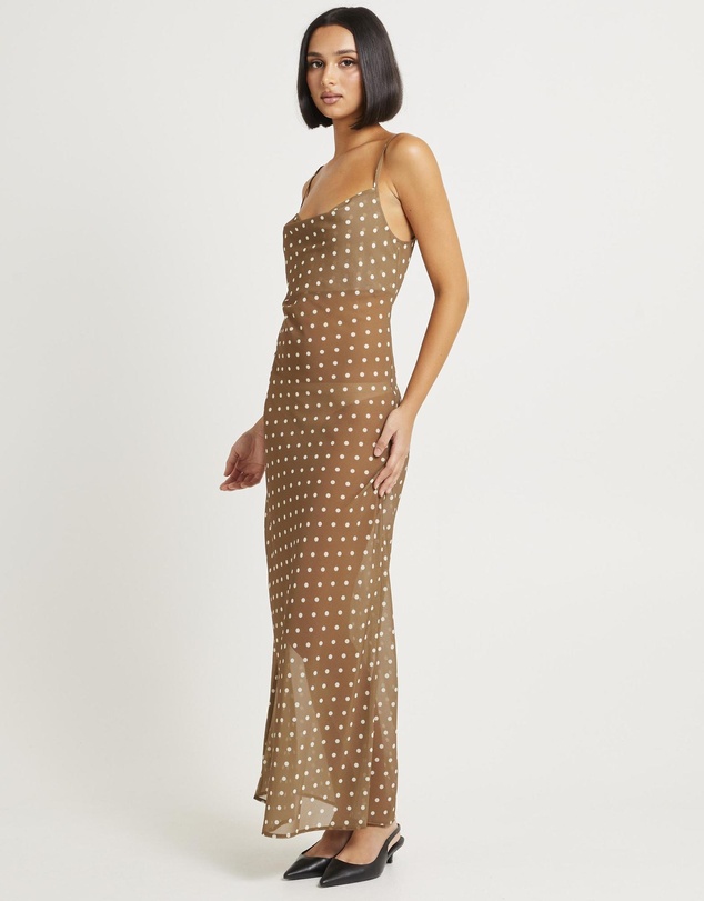 Alice In The Eve - Paris Polka Dot Sheer Maxi
