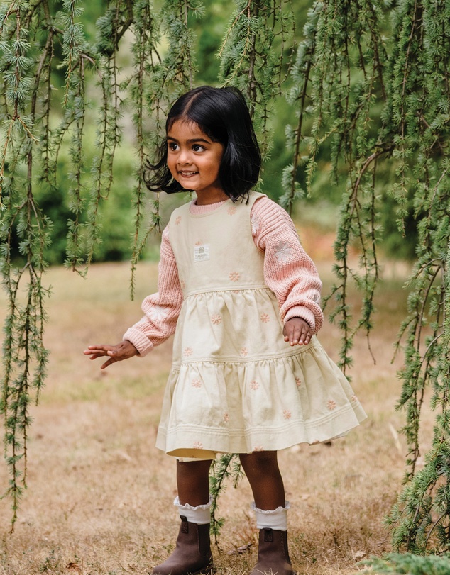 Kynd Baby - Denim Dress in Denim Floral